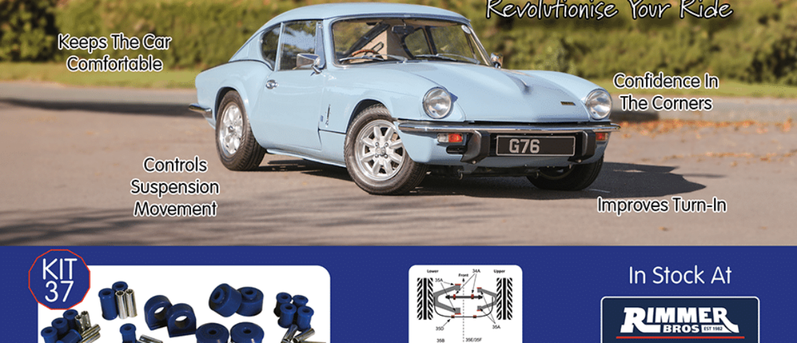 Practical Classics Advert - Feb - Triumph GT6 - Polybush Kit