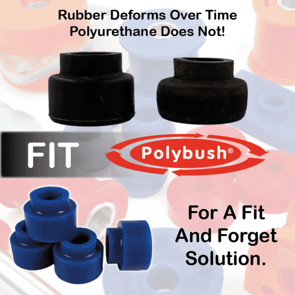 Compression Set - Rubber Deforms Over Time - Don't Fit Rubber, Fit Polybush