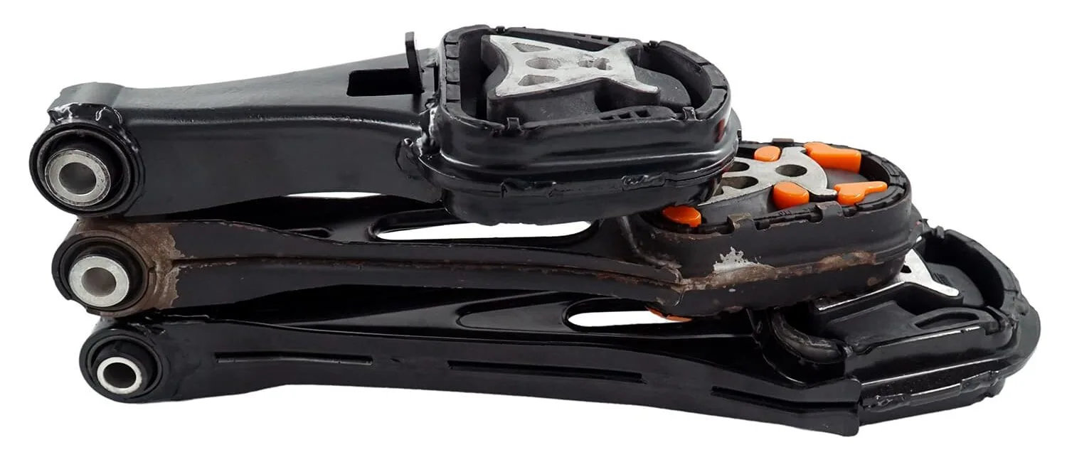 Ford Transit Custom lower torque mounts compared - three different designs